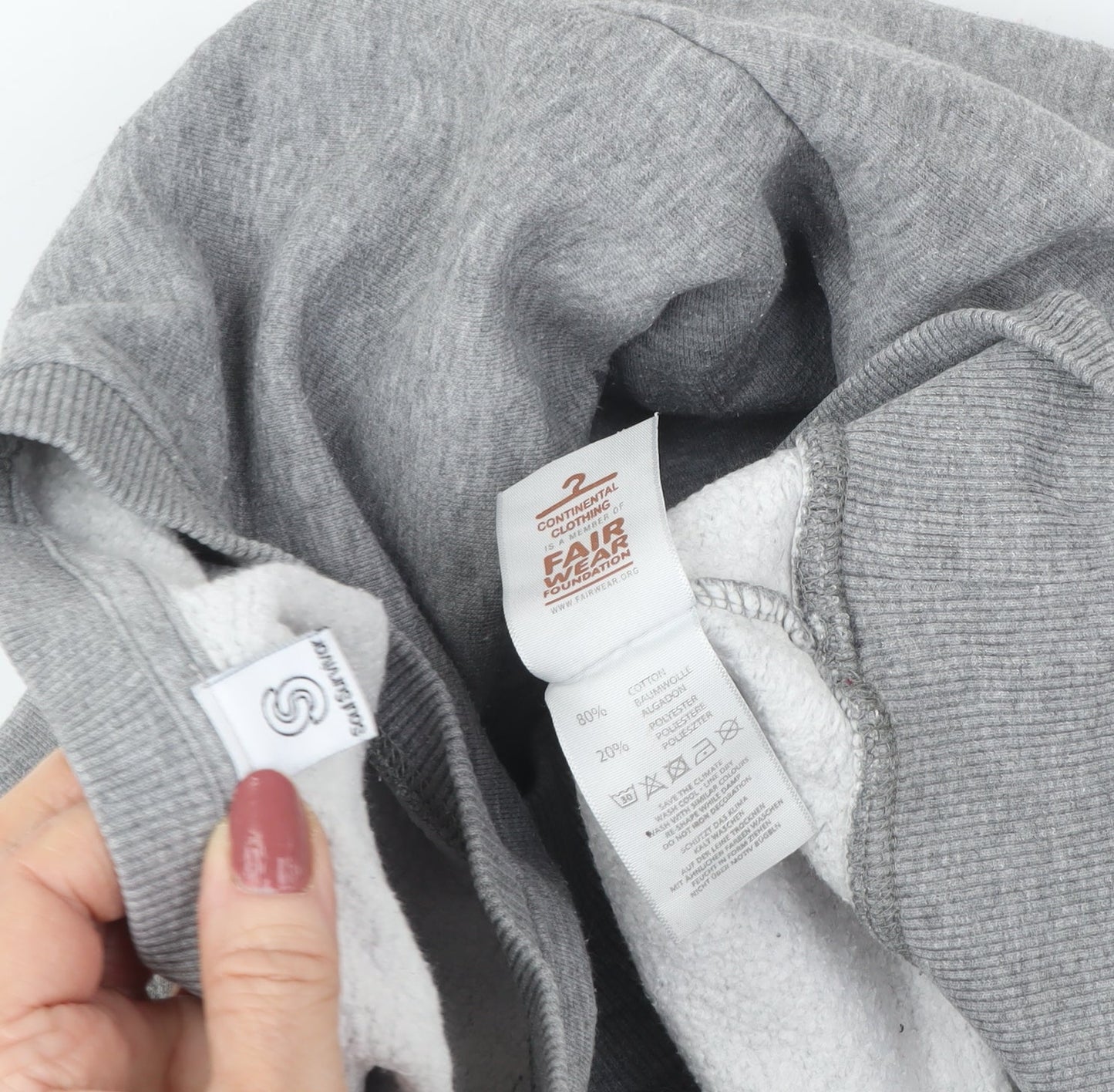 Continental Clothing Grey XL Pullover Sweatshirt Unisex