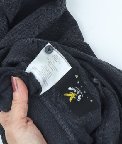 Lyle & Scott Men's Black Collared Polo Shirt M Solid Casual