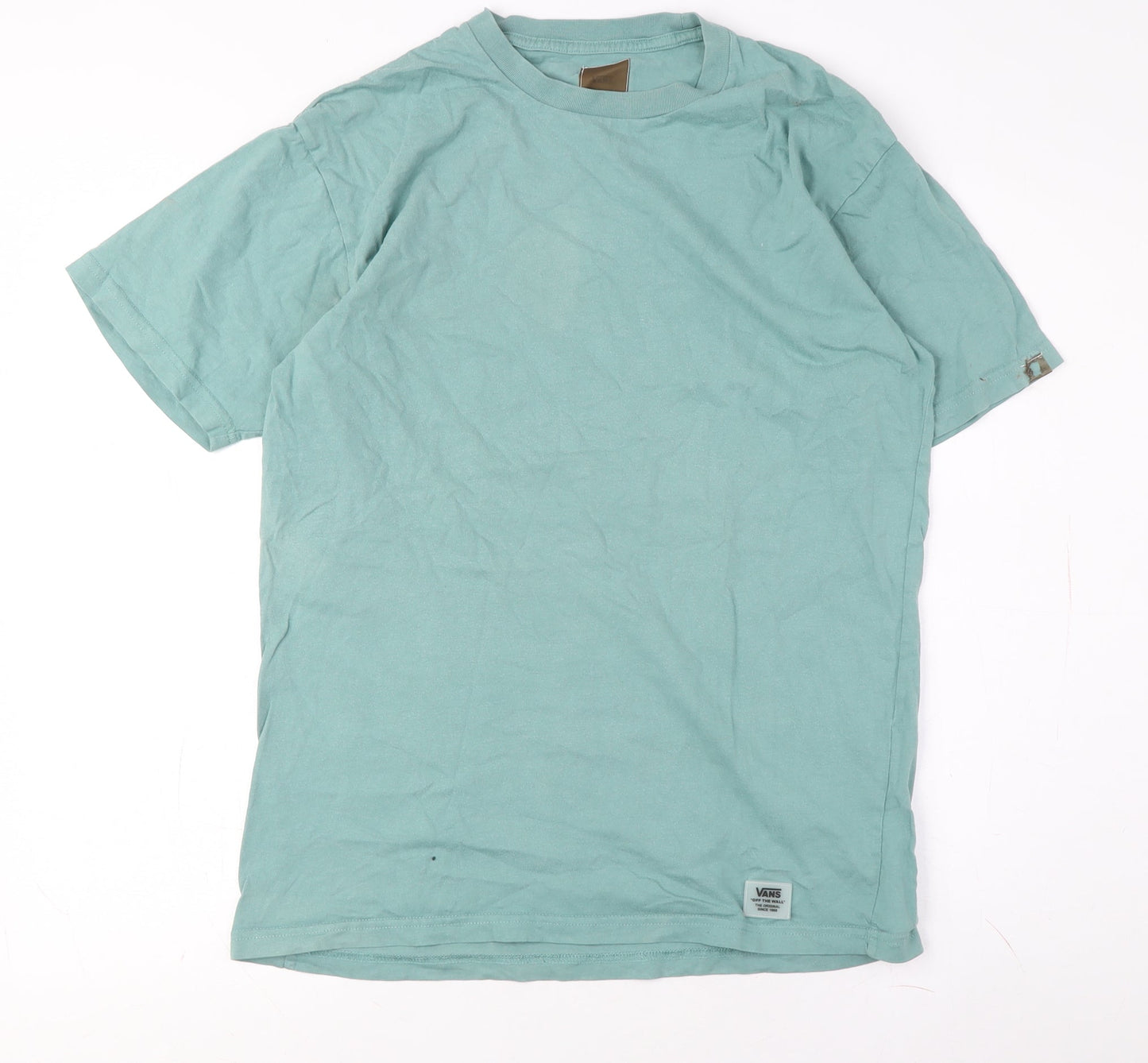 Womens UK Size M VANS Green Basic T-Shirt