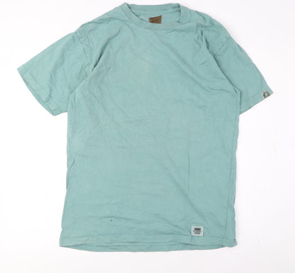 Womens UK Size M VANS Green Basic T-Shirt