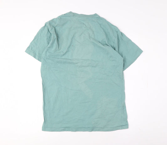 Womens UK Size M VANS Green Basic T-Shirt