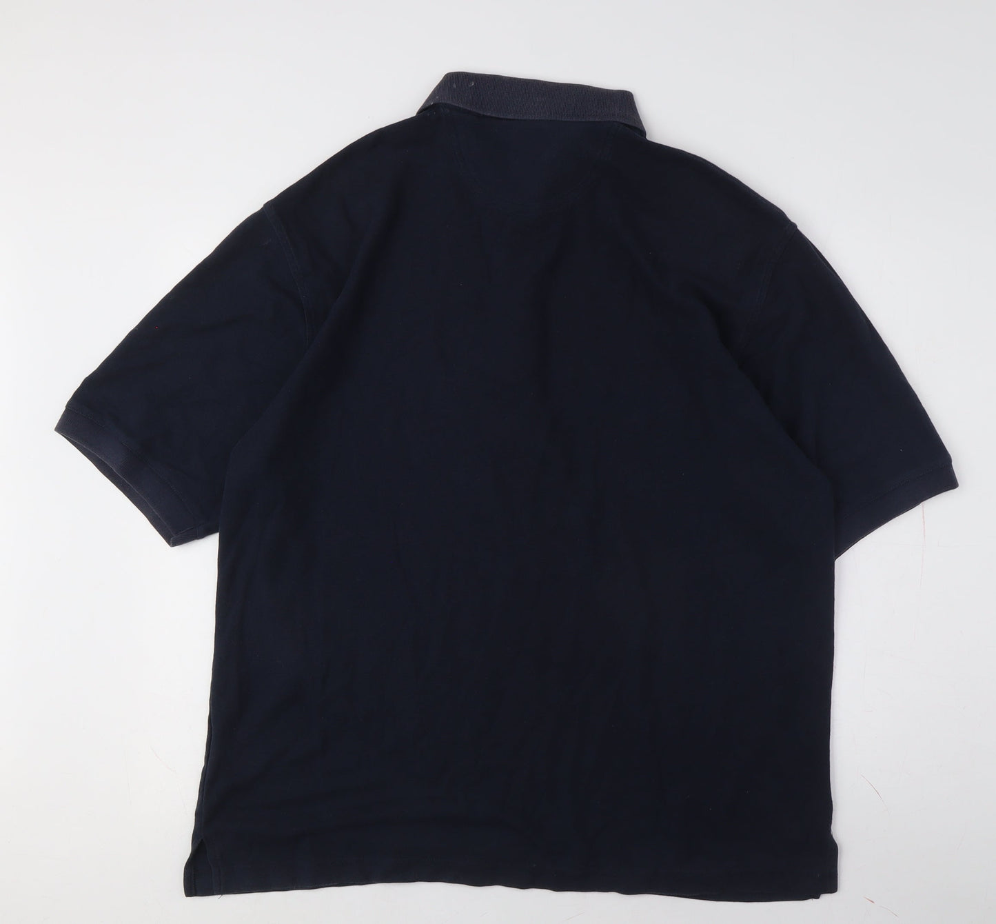 Hagger Men's Blue Polo Shirt, Size L, Short Sleeves