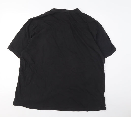 Mens UK Size 3XL Donnay Black  T-Shirt