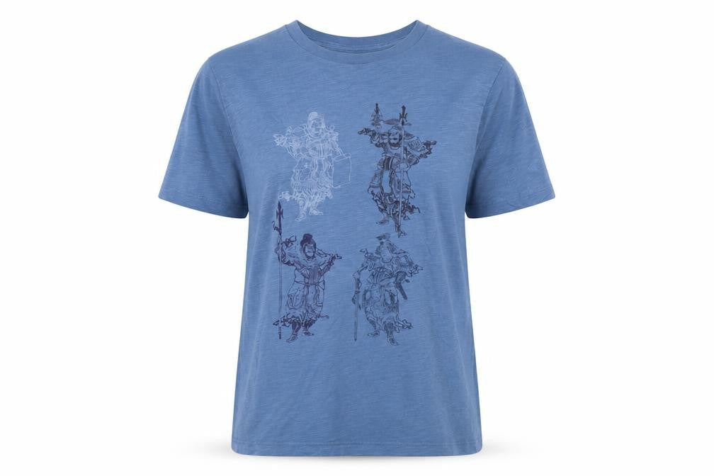 Unisex Adults UK Size S Uniqlo Blue Basic T-Shirt