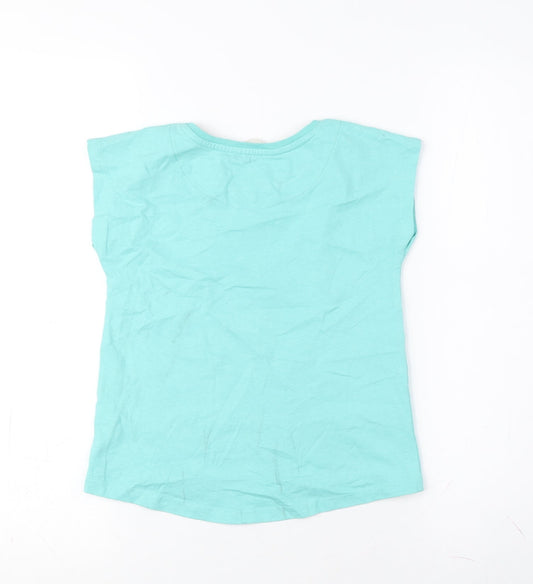 John Lewis Girls Green T-Shirt, 8 Years, Nature Graphic Tee