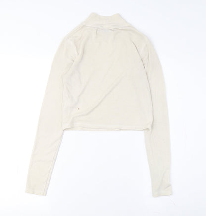 Urban Outfitters Women's White Cropped Top S