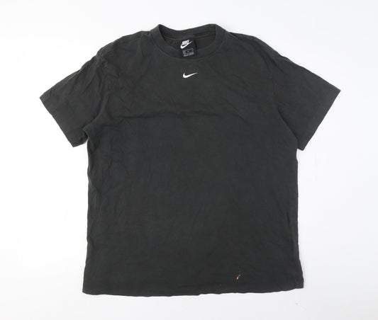 Nike Men's Black Medium Crew Neck T-Shirt