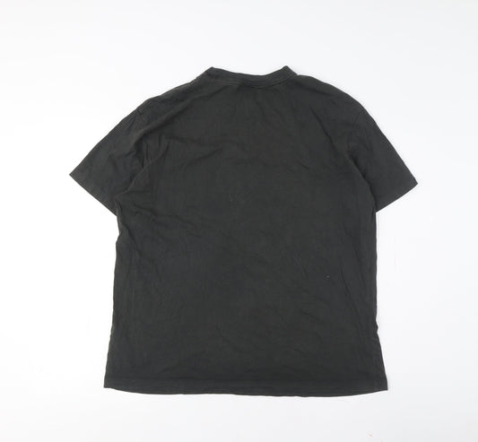 Nike Men's Black Medium Crew Neck T-Shirt