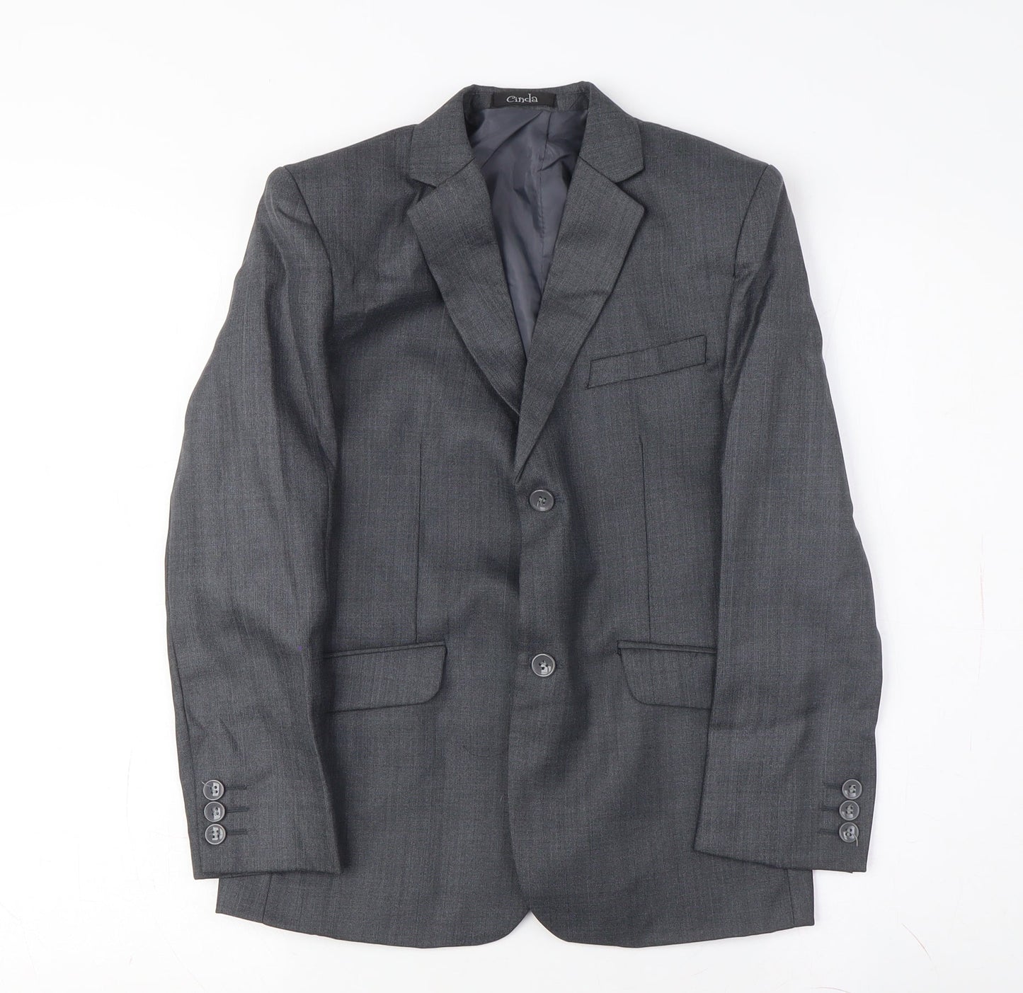 Cinda Women Grey Blazer Size 14 Business Classic