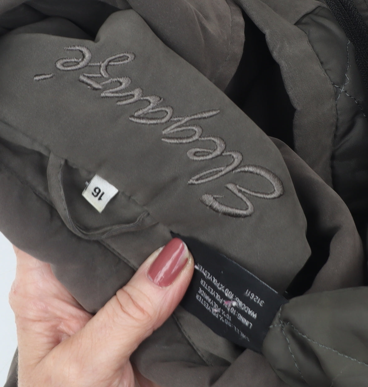 Womens UK Size 16 Elegance Brown Overcoat