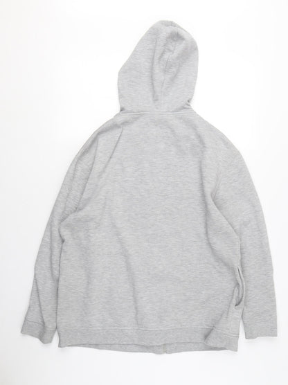 Active VIII Grey Full Zip Hoodie Unisex Size 16