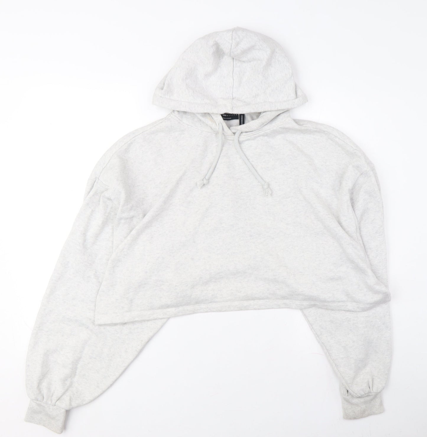Womens UK Size 10 ASOS Design Grey Pullover Hoodie