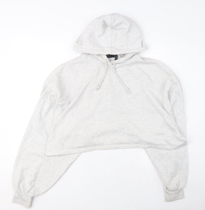 Womens UK Size 10 ASOS Design Grey Pullover Hoodie