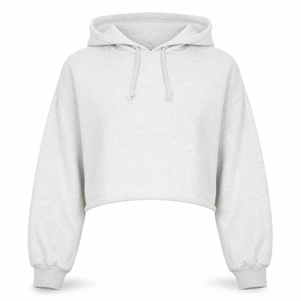 Front view of ASOS Design Women's Grey Pullover Hoodie, size 10