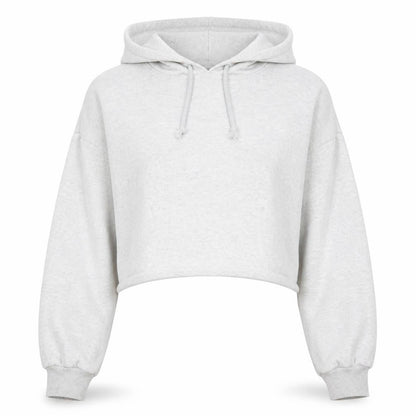 Front view of ASOS Design Women's Grey Pullover Hoodie, size 10