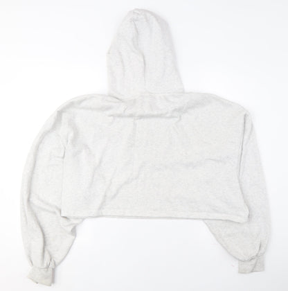Womens UK Size 10 ASOS Design Grey Pullover Hoodie