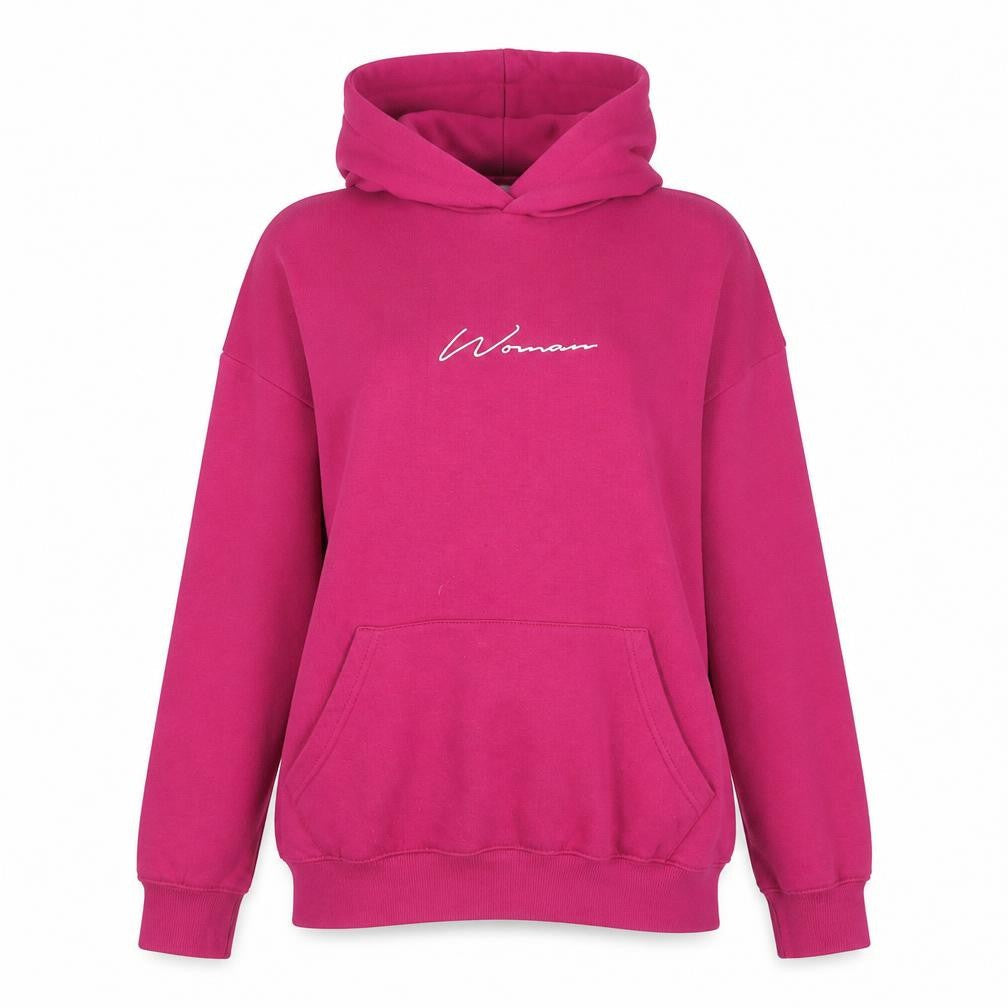 Womens UK Size XS Boohoo Pink Pullover Hoodie