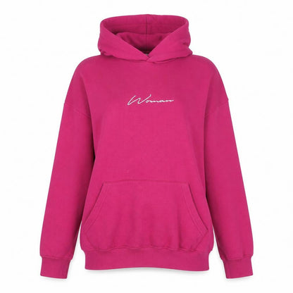 Womens UK Size XS Boohoo Pink Pullover Hoodie