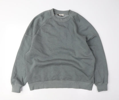 Unisex Adults UK Size M Pull&Bear Grey Pullover Sweatshirt