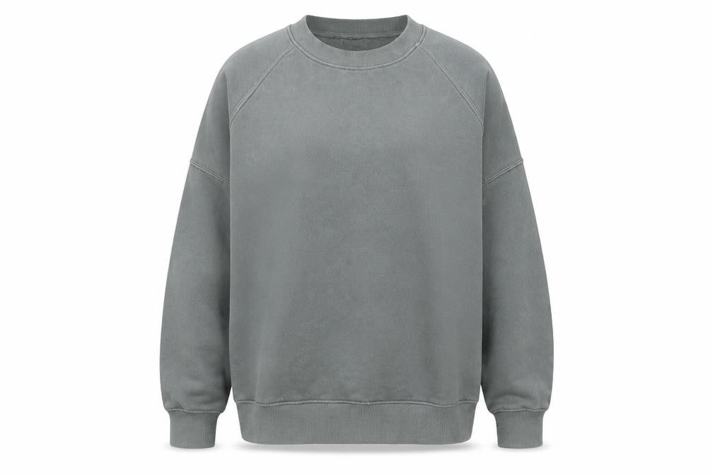 Unisex Adults UK Size M Pull&Bear Grey Pullover Sweatshirt