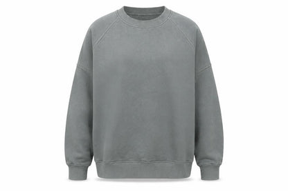 Unisex Adults UK Size M Pull&Bear Grey Pullover Sweatshirt