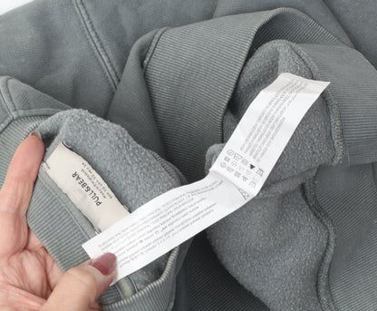 Unisex Adults UK Size M Pull&Bear Grey Pullover Sweatshirt