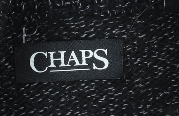 Chaps Men's Black XL Fair Isle Pullover Jumper