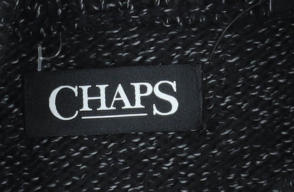 Chaps Men's Black XL Fair Isle Pullover Jumper