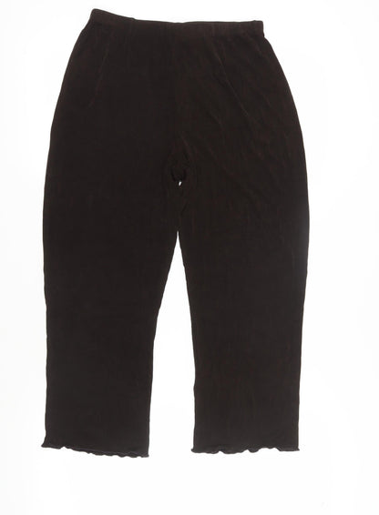 Chico's Brown Relaxed Fit Women's Trousers XS