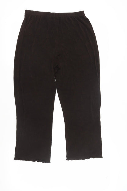 Chico's Brown Relaxed Fit Women's Trousers XS