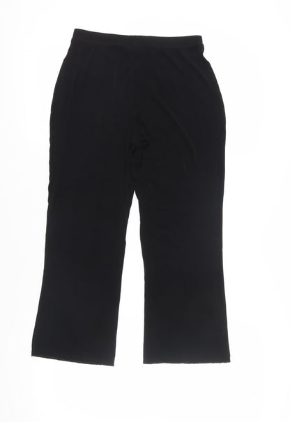 Jaclyn Smith Women's Black XS Straight Trousers
