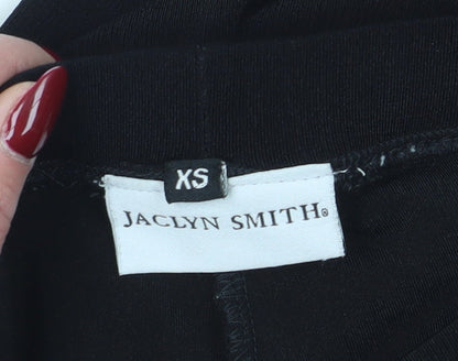 Jaclyn Smith Women's Black XS Straight Trousers