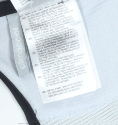 Adidas Women's Black Cropped Tank Top - Size 6, Athletic Fit