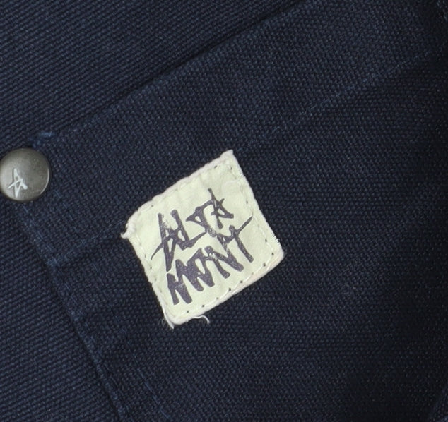 Altamont Men's Blue Bomber Jacket L Collared
