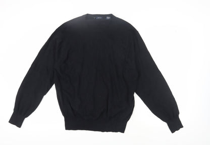 IZOD Men's Black Cotton Pullover Jumper Size L