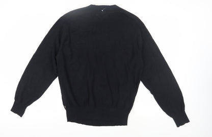 IZOD Men's Black Cotton Pullover Jumper Size L