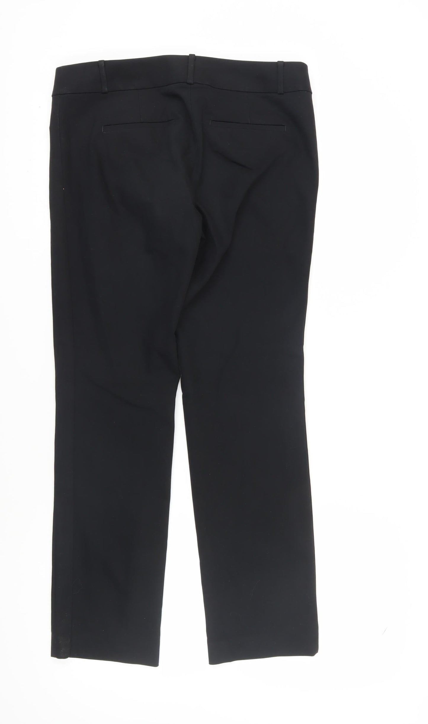 Womens UK Size 10 LOFT  Straight Black Trousers
