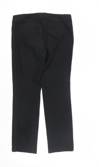 Womens UK Size 10 LOFT  Straight Black Trousers