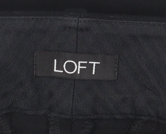 Womens UK Size 10 LOFT  Straight Black Trousers