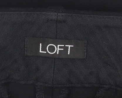 Womens UK Size 10 LOFT  Straight Black Trousers