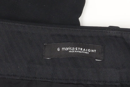 Womens UK Size 10 LOFT  Straight Black Trousers