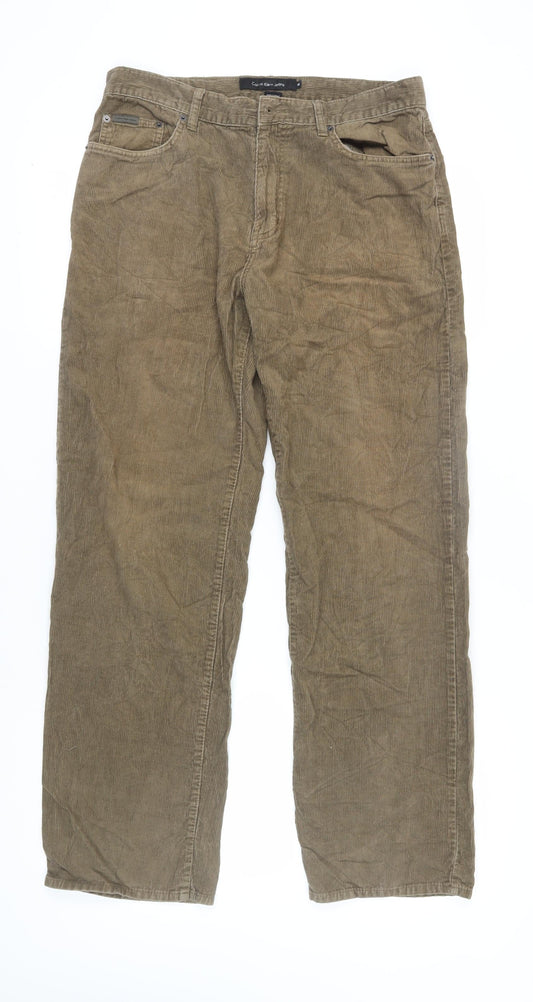 Mens UK Size L Calvin Klein   Brown Trousers