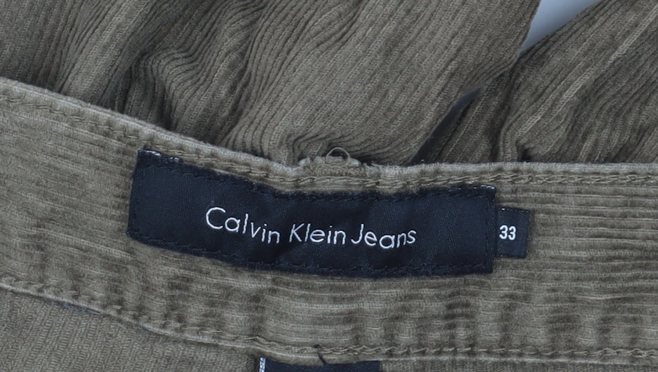 Mens UK Size L Calvin Klein   Brown Trousers