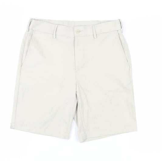 Grand Slam Men's Beige Chino Shorts, Size M