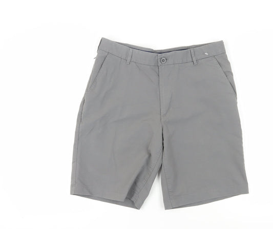IZOD Men's Grey Chino Shorts - Regular Fit, Size M