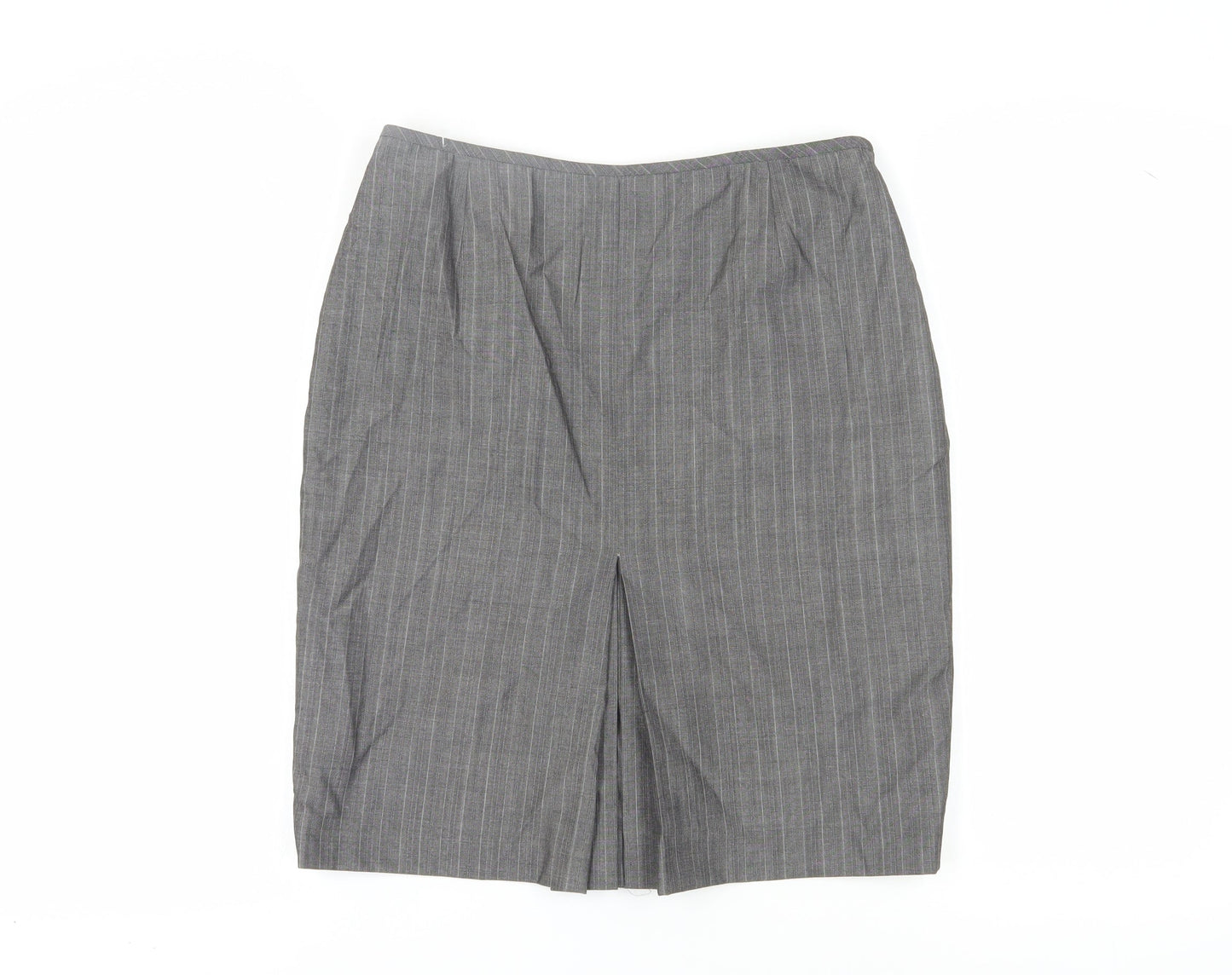 Anne Klein Women's Grey Herringbone Pencil Skirt, Size 10