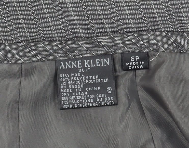 Anne Klein Women's Grey Herringbone Pencil Skirt, Size 10