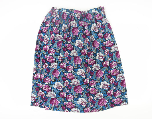 Tan Jay Women's Multicoloured Midi Peasant Skirt - Size 10