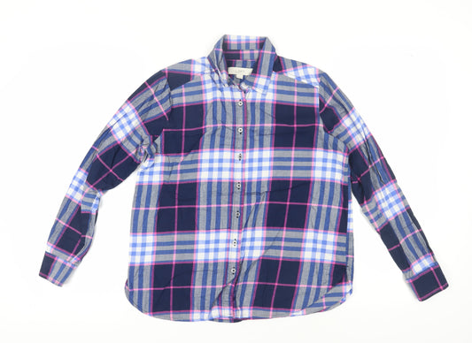 LOFT Women's Plaid Button-Up Shirt, XS, Multicoloured