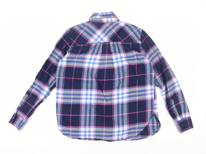 LOFT Women's Plaid Button-Up Shirt, XS, Multicoloured